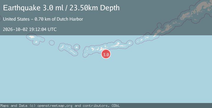 Map of ANDREANOF ISLANDS, ALEUTIAN IS.