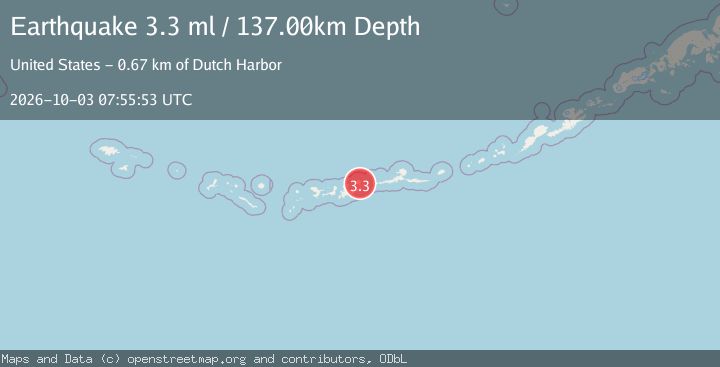 Map of ANDREANOF ISLANDS, ALEUTIAN IS.