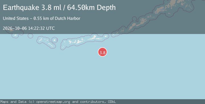 Map of ANDREANOF ISLANDS, ALEUTIAN IS.