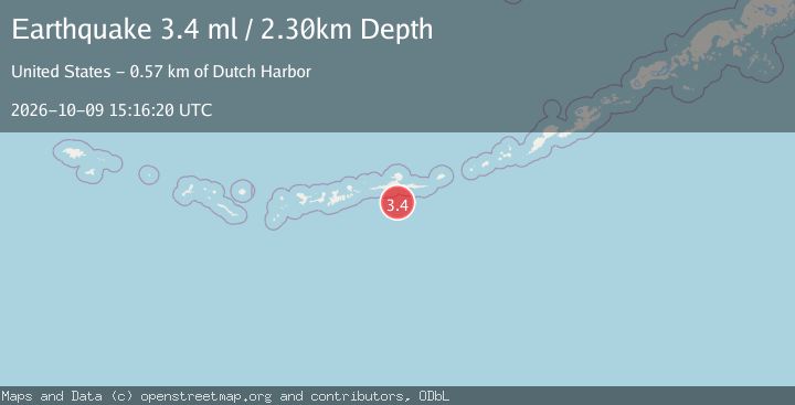 Map of ANDREANOF ISLANDS, ALEUTIAN IS.