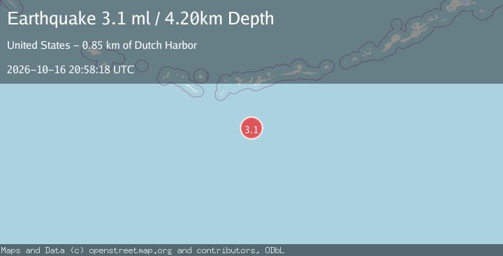 Map of SOUTH OF ALEUTIAN ISLANDS