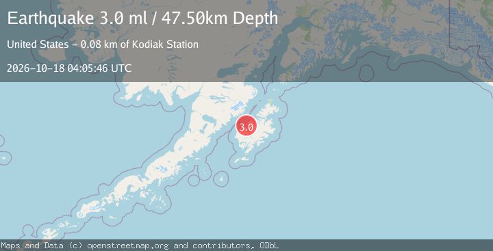 Map of KODIAK ISLAND REGION, ALASKA