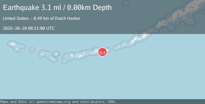 Map of ANDREANOF ISLANDS, ALEUTIAN IS.