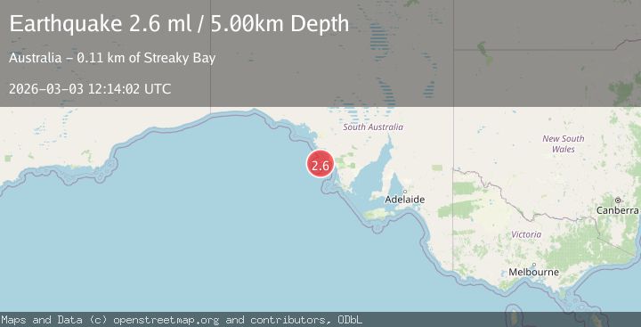 Map of NEAR COAST OF SOUTH AUSTRALIA
