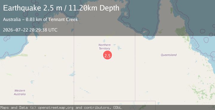 Map of NORTHERN TERRITORY, AUSTRALIA