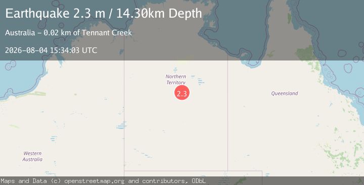 Map of NORTHERN TERRITORY, AUSTRALIA