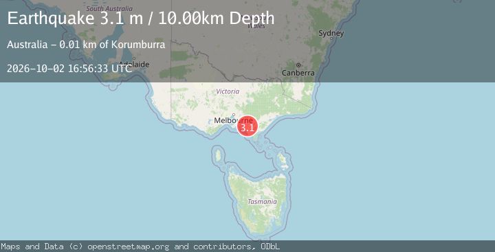 Map of NEAR S.E. COAST OF AUSTRALIA