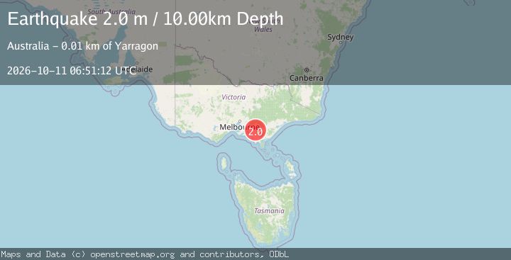 Map of NEAR S.E. COAST OF AUSTRALIA