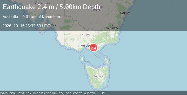 Map of NEAR S.E. COAST OF AUSTRALIA
