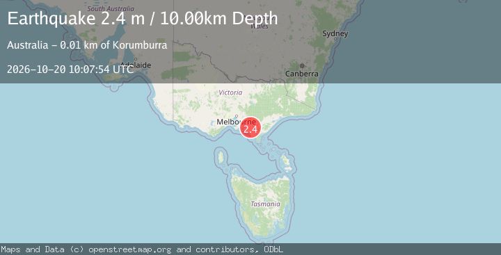 Map of NEAR S.E. COAST OF AUSTRALIA