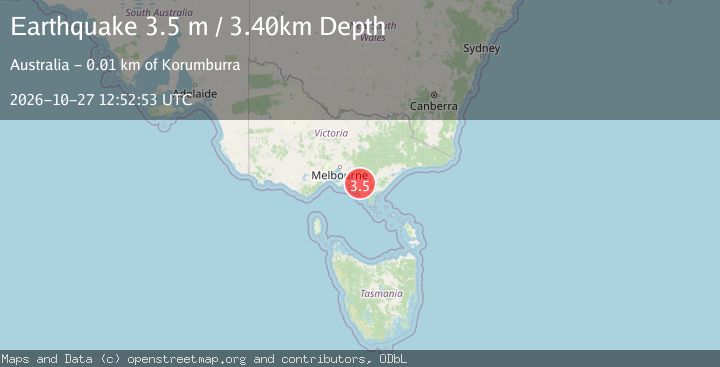 Map of NEAR S.E. COAST OF AUSTRALIA