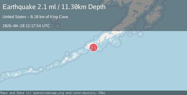 Map of UNIMAK ISLAND REGION, ALASKA
