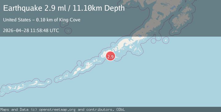 Map of UNIMAK ISLAND REGION, ALASKA