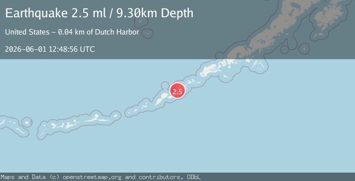 Map of FOX ISLANDS, ALEUTIAN ISLANDS