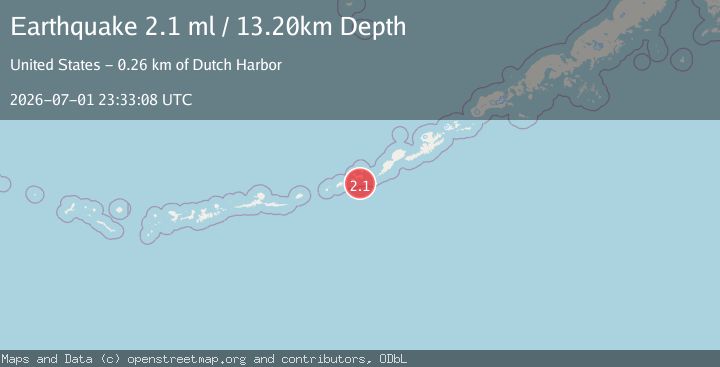 Map of FOX ISLANDS, ALEUTIAN ISLANDS