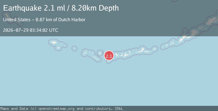 Map of ANDREANOF ISLANDS, ALEUTIAN IS.