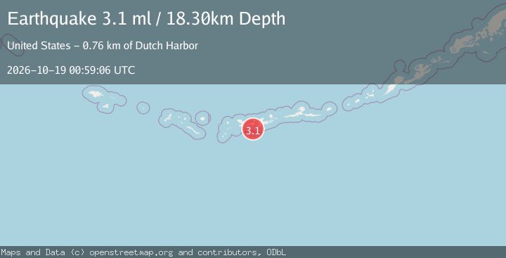 Map of ANDREANOF ISLANDS, ALEUTIAN IS.