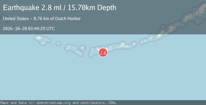 Map of ANDREANOF ISLANDS, ALEUTIAN IS.