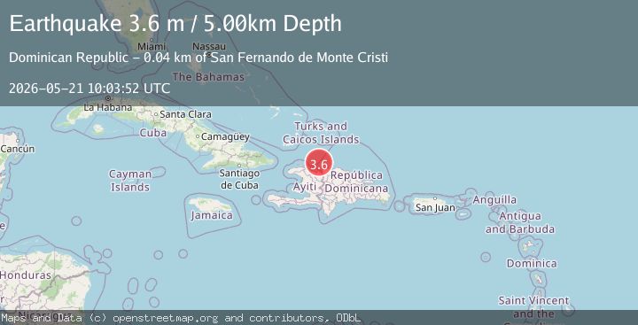 Map of DOMINICAN REPUBLIC REGION