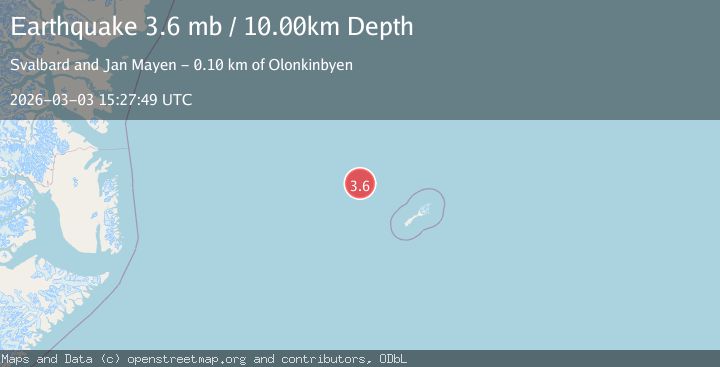 Map of JAN MAYEN ISLAND REGION