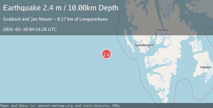Map of SVALBARD REGION