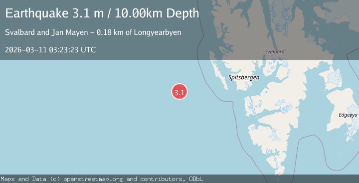 Map of SVALBARD REGION
