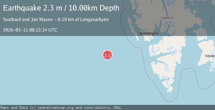 Map of SVALBARD REGION