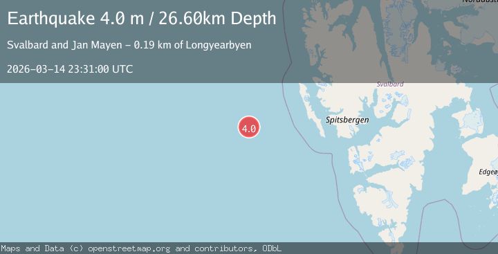 Map of SVALBARD REGION