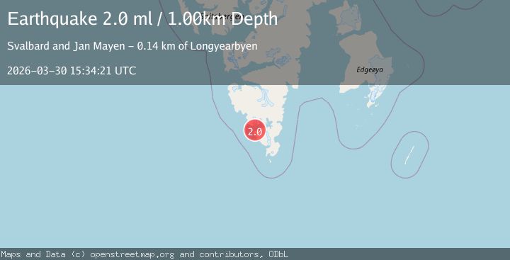 Map of SVALBARD REGION