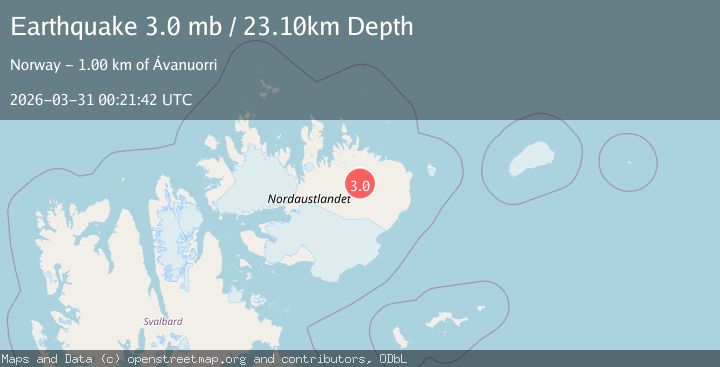 Map of SVALBARD REGION