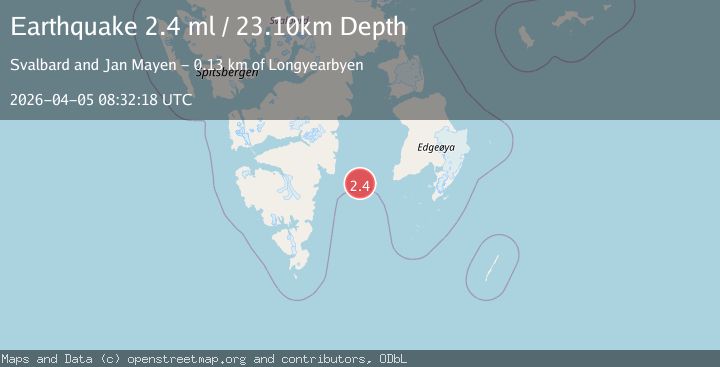Map of SVALBARD REGION