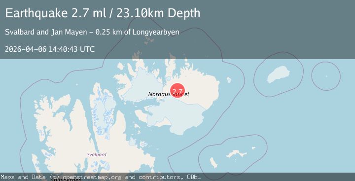 Map of SVALBARD REGION