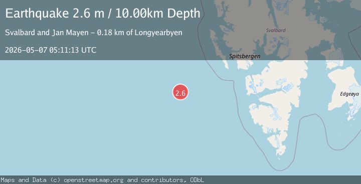 Map of SVALBARD REGION