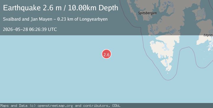 Map of SVALBARD REGION