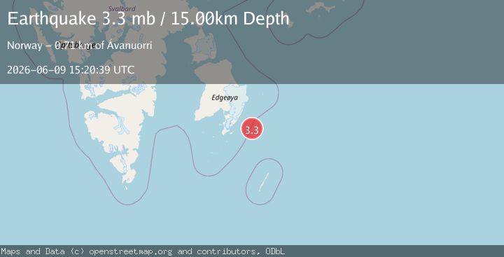 Map of SVALBARD REGION