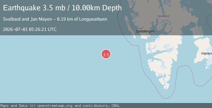 Map of SVALBARD REGION