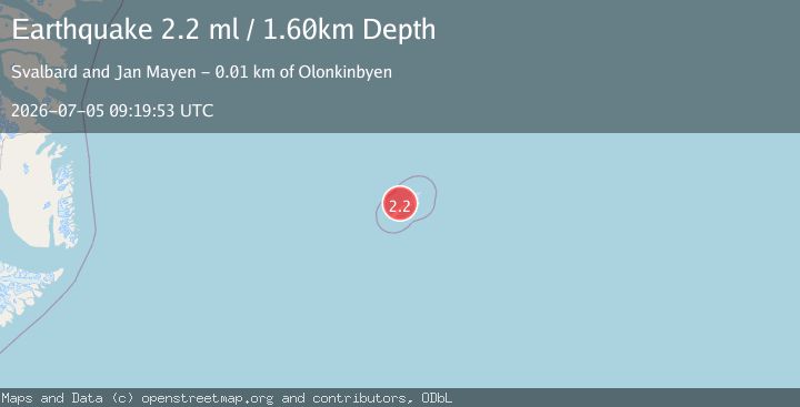 Map of JAN MAYEN ISLAND REGION