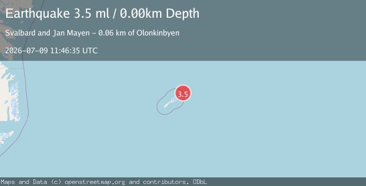 Map of JAN MAYEN ISLAND REGION