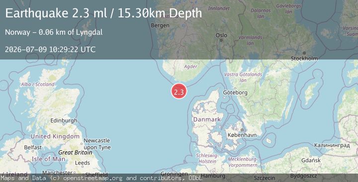 Map of NORTH SEA