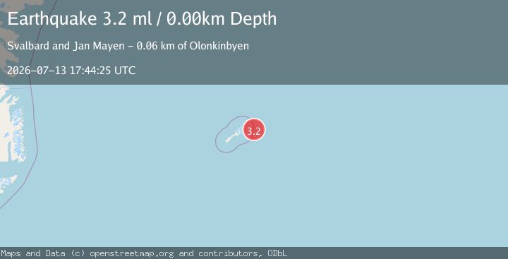 Map of JAN MAYEN ISLAND REGION