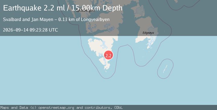 Map of SVALBARD REGION