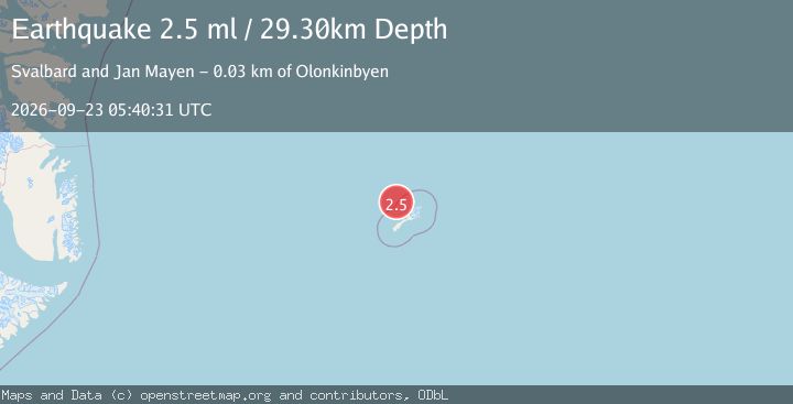 Map of JAN MAYEN ISLAND REGION
