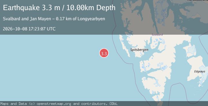 Map of SVALBARD REGION