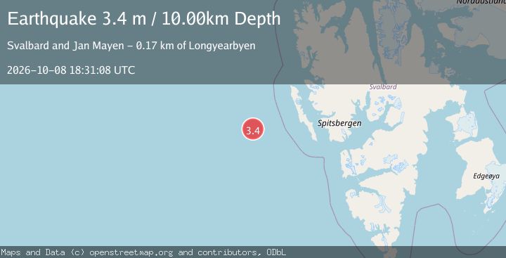 Map of SVALBARD REGION