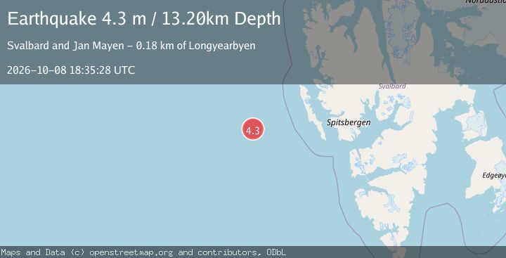 Map of SVALBARD REGION