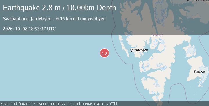 Map of SVALBARD REGION