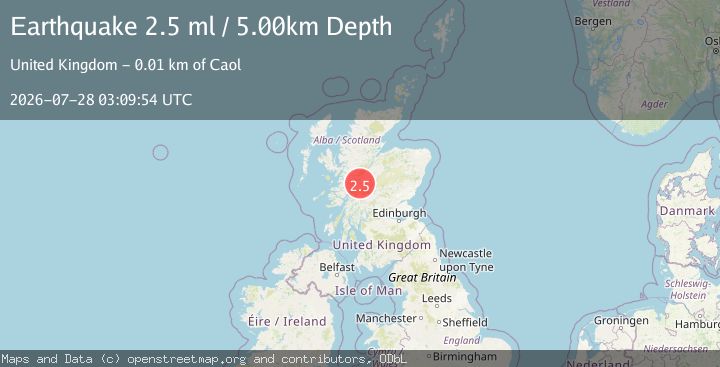 Map of SCOTLAND, UNITED KINGDOM
