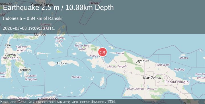 Map of NEAR N COAST OF PAPUA, INDONESIA