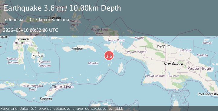 Map of NEAR S COAST OF PAPUA, INDONESIA