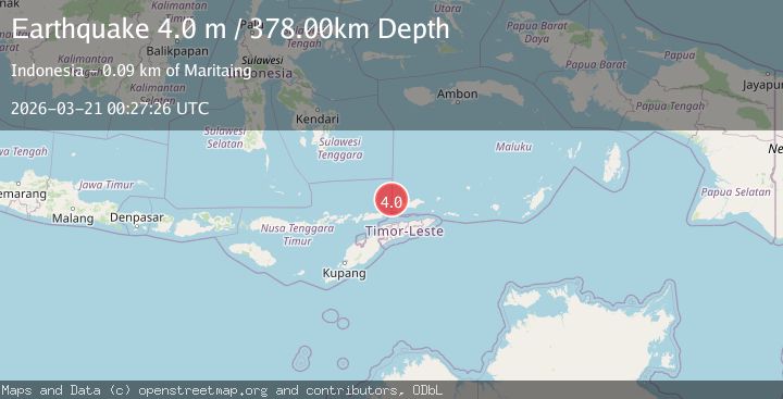 Map of KEPULAUAN BARAT DAYA, INDONESIA